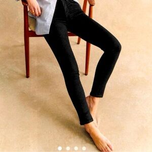 Sezane Slim Parfait black denim size 28